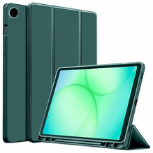 Load image into Gallery viewer, ProElite Cover for Samsung Galaxy Tab A11 8.7 inch case, Soft Flexible Flip Case Cover with S Pen Holder for Samsung Galaxy Tab A11 8.7 inch with Auto Sleep Wake [Recoil Series] - Dark Green
