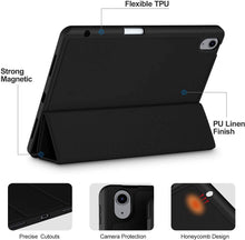 Load image into Gallery viewer, ProElite Case for Apple iPad Air 11 inch M4/M3/M2 2026/2025/2024, Air 5th/4th Gen 10.9 inch [Auto Sleep/Wake Cover] [Pencil Holder] [Soft Flexible Case] Recoil Serie, Marble Purple
