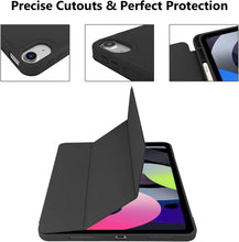 Load image into Gallery viewer, ProElite case for iPad Air 11 inch M3/M2 2025/2024, iPad Air 5th/4th Gen Case 10.9 Inch, Smart Flip Case Cover for Apple iPad Air with Pencil Holder [Auto Sleep/Wake] with Stylus Pen - Black
