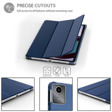 Load image into Gallery viewer, ProElite Case Cover for Lenovo idea Tab 11 inch Cover, Smart Flip Case Lenovo idea Tab 11 inch 2025 Tablet Translucent Back with Stylus Pen, Dark Blue
