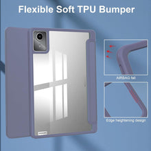 Load image into Gallery viewer, ProElite Cover for Lenovo Tab M11 Case Cover, Smart Flip Case Cover for Lenovo Tab M11 11 inch with Pen Holder, Lavender [Transparent Back]

