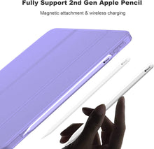Load image into Gallery viewer, ProElite Case for iPad Air 11 Inch M4/M3/M2 2026/2025/2024, Air 5th Gen 2022/iPad Air 4th Gen 2020 10.9 Inch, Slim Hard PC Translucent Back Shell Smart Cover Fit iPad Air 11 &amp; Air 10.9 Case,Purple
