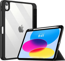 Load image into Gallery viewer, ProElite Case Cover for Apple iPad (A16) 11th/10th Generation (2025/2022), Transparent case Cover with Pencil Holder for iPad 11th/10th Gen 2025/2022, Black

