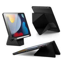 Load image into Gallery viewer, ProElite Versatile Tablet Stand case for Apple iPad 10.2 inch 2021 9th/8th/7th Gen, Smart flip Case with Stable Stands with Pencil holder for iPad 10.2 inch 2021, Black
