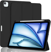Load image into Gallery viewer, ProElite Case Cover for Apple iPad Air 13 M3/M2 2025/2024 &amp; Pro 12.9 inch Cover, Pencil Case for iPad Air 13 M3/M2 &amp; Pro 12.9 with Pencil Holder [Soft Flexible Case] Recoil Series - Black
