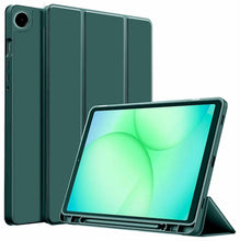 Load image into Gallery viewer, ProElite Cover for Samsung Galaxy Tab A11 8.7/A9 8.7 inch case, Soft Flexible Flip Case Cover with S Pen Holder for Galaxy Tab A11/A9 8.7 inch with Auto Sleep Wake [Recoil Series] - Dark Green
