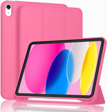 Load image into Gallery viewer, ProElite Smart Case for iPad (A16) 11th/10th Generation (2025/2022) [Auto Sleep/Wake Cover] [Left Side Pencil Holder] [Soft Flexible Case] Recoil Series - Hot Pink
