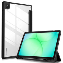 Load image into Gallery viewer, ProElite Cover for Samsung Galaxy Tab A9 8.7 inch inch Cover Case, Smart Flip Case Cover for Samsung Galaxy Tab A9 8.7 inch with S Pen Holder, Black [Transparent Back]
