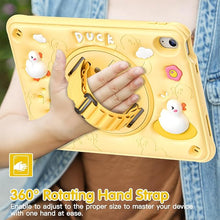 Load image into Gallery viewer, ProElite Cover for Apple iPad (A16) 11th/10th Generation (2025/2022) Case Cover, Tough Bubble Kids case Cover for Apple iPad 11th/10th Gen 2025/2022 with Rotating Kickstand &amp; Shoulder Strap, Yellow
