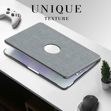 Load image into Gallery viewer, ProElite Case for MacBook Neo 13 inch 2026, Fabric Material Hard Shell with Slim TPU Bumper and Fold Kickstand, Grey
