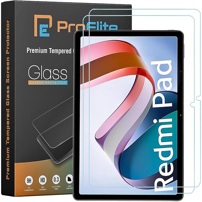 [2-Pack] ProElite Premium Tempered Glass Screen Protector for Redmi Pad 10.6 inch