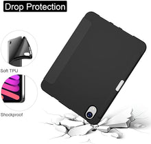 Load image into Gallery viewer, ProElite Smart Case for Apple iPad Mini 6/Mini 7 8.3 inch [Auto Sleep/Wake Cover] [Pencil Holder] [Soft Flexible Case] Recoil Series - Black
