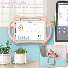 Load image into Gallery viewer, (Refurbished)ProElite Tough Kids case Cover for Apple iPad Pro 11 4th/3rd Gen 2022/ iPad Air 5th/4th Gen 10.9 inch with Rotating Kickstand &amp; Shoulder Strap, Pink
