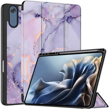 Load image into Gallery viewer, ProElite Cover for Motorola Pad 70 Pro 13 inch 2026 case [with Pen Holder], Soft Flexible Flip Case for Moto Pad 70 Pro 13 inch 2026 [Recoil Series] - Marble Purple
