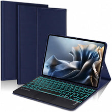 Load image into Gallery viewer, ProElite TouchPad Keyboard case for Motorola Pad 70 Pro 13 inch 2026, Magnetic Detachable Wireless Bluetooth TouchPad Keyboard Motorola Pad 70 Pro 13 inch 2026 (Built-in 7-Colors Backlit), Dark Blue
