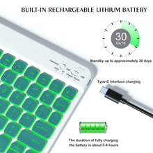 Load image into Gallery viewer, ProElite Keyboard case for Xiaomi Redmi Pad 2 11 inch, Magnetic Detachable Wireless Bluetooth Keyboard Built-in 7-Colors Backlit with Pen Holder, Dark Green
