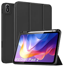 Load image into Gallery viewer, ProElite Cover for Xiaomi Redmi Pad 2 11 inch Case, Soft Flexible Flip Case Cover for Xiaomi Redmi Pad 2 11 inch with Pen Holder, Support Auto Sleep Wake, [Recoil Series] - Black
