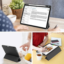 Load image into Gallery viewer, ProElite Case Cover for Apple iPad Air 13 M3/M2 2025/2024 &amp; Pro 12.9 inch Cover, Pencil Case for iPad Air 13 M3/M2 &amp; Pro 12.9 with Pencil Holder [Soft Flexible Case] Recoil Series - Eiffel
