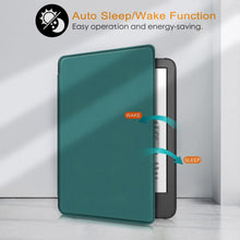 Load image into Gallery viewer, ProElite Slim Smart Flip case Cover for Amazon Kindle 6&quot; 300 ppi 11th Gen/12th Gen 2022/2024, Green
