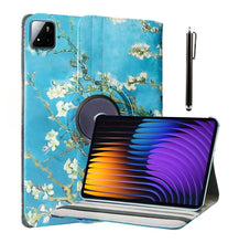 Load image into Gallery viewer, ProElite Cover for Xiaomi Mi Pad 8/8 Pro/Mi Pad 7/7 Pro 11.2 inch Case, 360 Rotatable Flip Case (Support Auto Sleep Wake), Flowers
