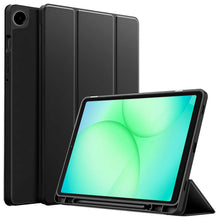 Load image into Gallery viewer, ProElite Cover for Samsung Galaxy Tab A9 8.7 inch case, Soft Flexible Flip Case Cover with S Pen Holder for Samsung Galaxy Tab A9 8.7 inch with Auto Sleep Wake [Recoil Series] - Black
