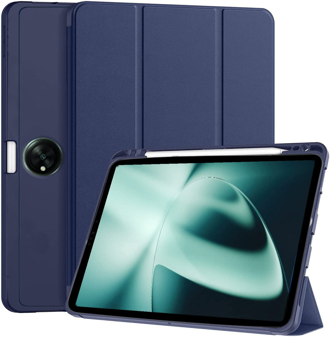 ProElite Smart Case for OnePlus Pad 11.6 inch, Auto Sleep/Wake Cover with Pen Holder [Soft Flexible Case] Recoil Series - Dark Blue