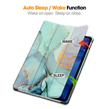 Load image into Gallery viewer, ProElite Cover for Lenovo Yoga Tab Plus 12.7 inch 2025 Cover Case, Sleek Smart Flip Case Cover for Lenovo Yoga Tab Plus 12.7 inch 2025 [Support Auto Sleep Wake], Marble Green
