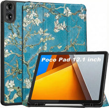Load image into Gallery viewer, ProElite Cover for Poco Pad 12.1 inch Cover, Soft Flexible Flip Case Cover for Poco Pad 12.1 inch with Pen Holder, Support Auto Sleep Wake Feature, [Recoil Series] - Flowers
