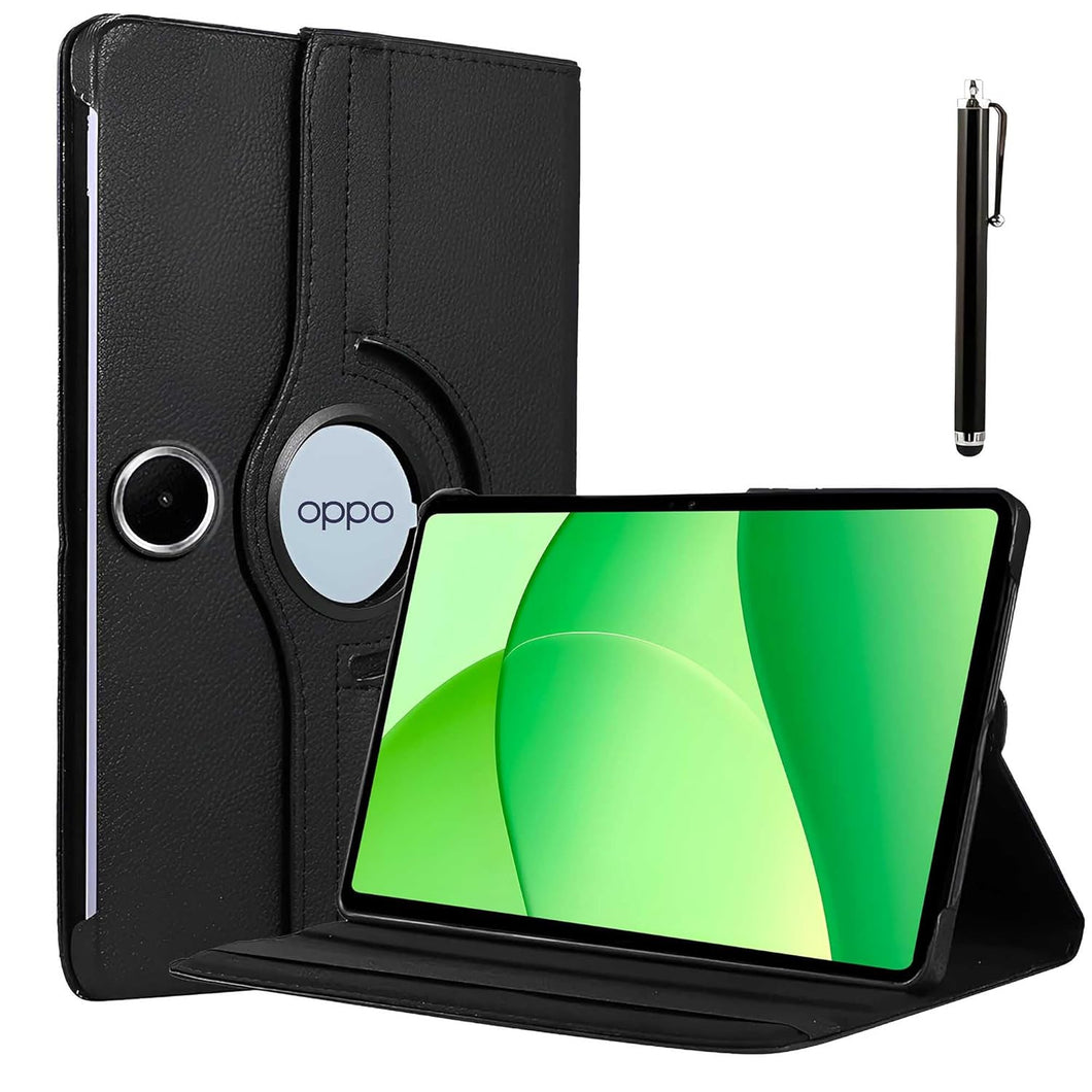ProElite Cover for Oppo Pad SE 11 inch Case, 360 Rotatable Smart Flip Case Cover for Oppo Pad SE 11 inch Case Tablet with Stylus Pen, Black