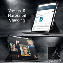 Load image into Gallery viewer, ProElite Cover Case for Apple iPad Pro 11 inch 2024/2025 M4/M5 with Pencil Holder, 360 Degree Rotation Protective Stand Cover Clear Back for iPad Pro 11 M4/M5 2024/2025, Auto Wake/Sleep, Black
