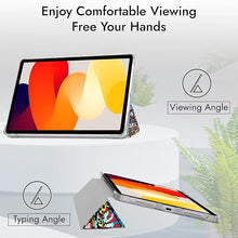Load image into Gallery viewer, ProElite Case Cover for Xiaomi Redmi Pad 2 11 inch Cover, Smart Flip Case Cover for Xiaomi Redmi Pad 2 11 inch Translucent Back with Stylus Pen [Auto Sleep Wake Feature], Hippy
