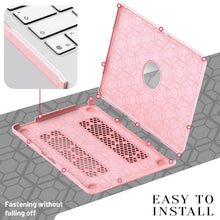 Load image into Gallery viewer, ProElite Case for MacBook Neo 13 inch 2026, Fabric Material Hard Shell with Slim TPU Bumper and Fold Kickstand, Pink
