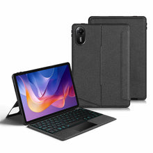 Load image into Gallery viewer, ProElite Wireless Bluetooth TouchPad Keyboard Case for Xiaomi Redmi Pad 2 11 inch, Magnetic Wireless Bluetooth TouchPad Keyboard Built-in 7-Colors Backlit with Pen Holder, Black
