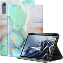 Load image into Gallery viewer, ProElite Book Case Cover for Motorola Pad 70 Pro 13 inch 2026, Smart flip case Book Cover for Moto Pad 70 Pro 13 inch 2026 Tablet with Pen Holder, Marble Green
