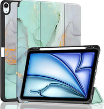 Load image into Gallery viewer, ProElite Case for Apple iPad Air 11 inch M4/M3/M2 2026/2025/2024, Air 5th/4th Gen 10.9 inch [Auto Sleep/Wake Cover] [Pencil Holder] [Soft Flexible Case] Recoil Serie, Marble Green
