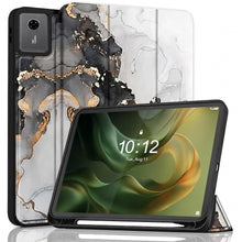 Load image into Gallery viewer, ProElite Cover for Motorola Pad 60 Neo 11 inch 2025 case Cover, Soft Flexible Flip Case Cover for Motorola Pad 60 Neo 11 inch 2025 with Pen Holder [Recoil Series] - Marble Grey
