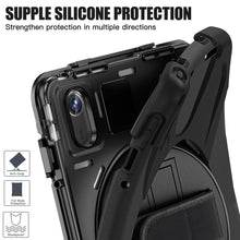 Load image into Gallery viewer, ProElite Cover for Lenovo idea Tab 11 inch 2025 Cover Case, Rugged 3 Layer Armor case Cover for Lenovo idea Tab 11 inch 2025 with Hand Grip &amp; Rotating Kickstand with Shoulder Strap, Black
