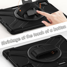 Load image into Gallery viewer, ProElite Cover for Xiaomi Mi Pad 7/7 Pro 11.2 inch Case, Rugged 3 Layer Armor case Cover for Xiaomi Mi Pad 7/7 Pro with Hand Grip and Rotating Kickstand with Shoulder Strap &amp; Pen Holder, Black
