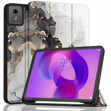Load image into Gallery viewer, ProElite Cover for Lenovo idea Tab 11 inch 2025 case Cover, Soft Flexible Flip Case Cover for Lenovo idea Tab 11 inch 2025 with Pen Holder [Recoil Series] - Marble Grey
