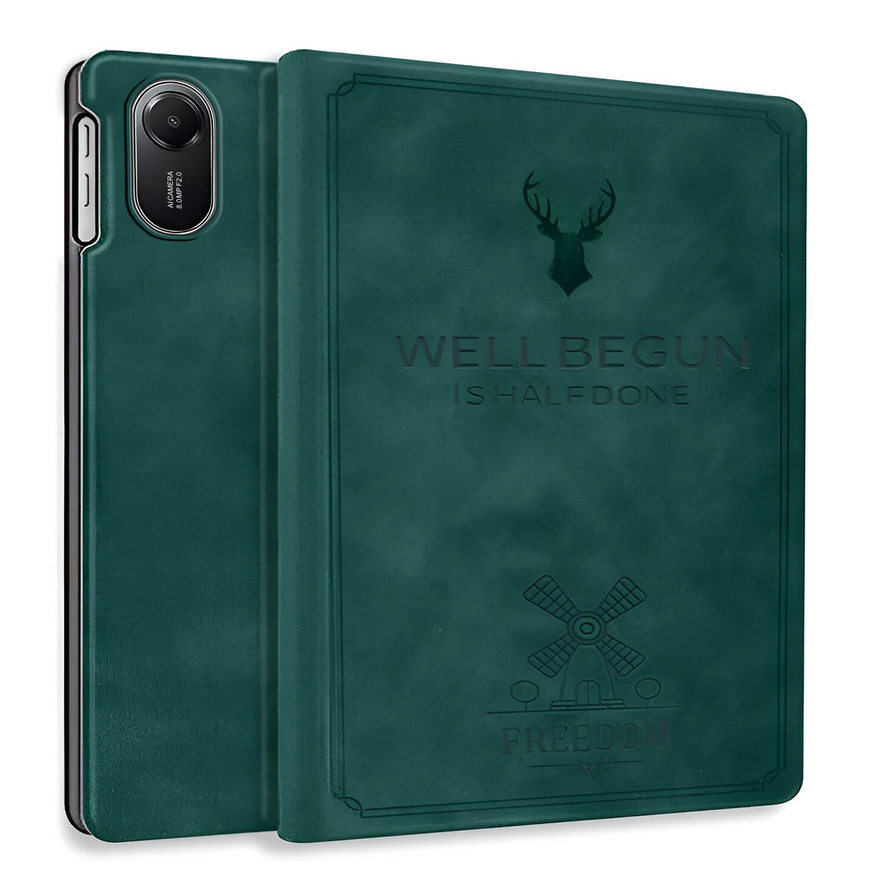 ProElite Case Cover for Xiaomi Redmi Pad 2 11 inch Case, Deer Flip case Cover for Xiaomi Redmi Pad 2 11 inch Case, Dark Green