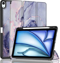 Load image into Gallery viewer, ProElite Case for Apple iPad Air 11 inch M4/M3/M2 2026/2025/2024, Air 5th/4th Gen 10.9 inch [Auto Sleep/Wake Cover] [Pencil Holder] [Soft Flexible Case] Recoil Serie, Marble Purple
