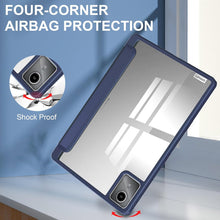 Load image into Gallery viewer, ProElite Cover for Lenovo Tab M11 Case Cover, Smart Flip Case Cover for Lenovo Tab M11 11 inch with Pen Holder, Dark Blue [Transparent Back]
