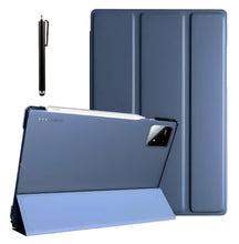 Load image into Gallery viewer, ProElite Cover for Xiaomi Mi Pad 8/8 Pro/Mi Pad 7/7 Pro 11.2 inch Cover, Flip Case Cover with Transparent Back &amp; Stylus Pen [Auto Sleep Wake Support], Dark Blue
