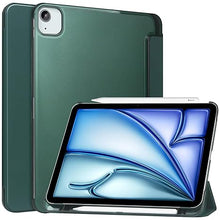 Load image into Gallery viewer, ProElite Case Cover for Apple iPad Air 13 2025/2024 M3/M2 Cover, Smart Flip Case for Apple iPad Air 13 inch M3/M2 with Pencil Holder, Translucent Back, Dark Green
