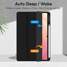 Load image into Gallery viewer, ProElite Cover for Samsung Galaxy Tab S11 11 inch, Smart Flip Case Cover for Samsung Galaxy Tab S11 11 inch with Pen Holder, Black [Transparent Back]

