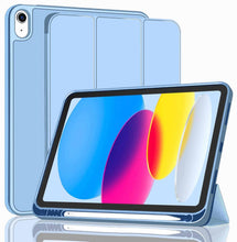 Load image into Gallery viewer, ProElite Smart Case for iPad (A16) 11th/10th Generation (2025/2022) [Auto Sleep/Wake Cover] [Left Side Pencil Holder] [Soft Flexible Case] Recoil Series - Light Blue
