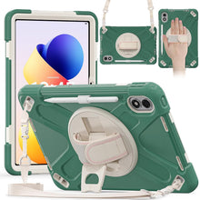 Load image into Gallery viewer, ProElite for Xiaomi Redmi Pad 2 Pro 12.1 inch Case, Rugged 3 Layer Armor case Cover for Xiaomi Redmi Pad 2 Pro 12.1 inch Case with Hand Grip and Rotating Kickstand with Shoulder Strap, Emarald Green
