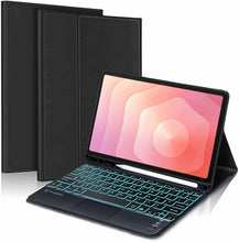 Load image into Gallery viewer, ProElite TouchPad Keyboard case for Samsung Galaxy Tab S11 11 inch with Pen Holder, Magnetic Detachable Wireless Bluetooth TouchPad Keyboard Built-in 7-Colors Backlit, Black
