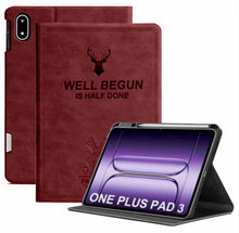 Load image into Gallery viewer, ProElite Case Cover for OnePlus Pad 3 13.2 inch 2025 Case, Deer Flip case Cover for OnePlus Pad 3 13.2 inch 2025 Case with Pen Holder, Wine Red
