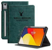 Load image into Gallery viewer, ProElite Cover for Moto Pad 60 Pro 12.7 inch 2025 Case Cover, Deer Smart Flip Case Cover for Moto Pad 60 Pro 12.7 inch 2025 Tablet with Pen Holder, Dark Green
